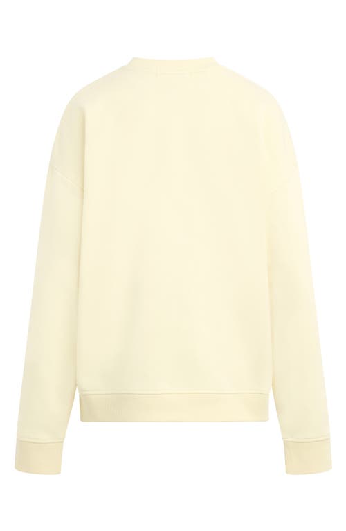 Shop Favorite Daughter Collegiate Cotton Blend Sweatshirt In Moonbeam