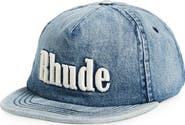 Rhude Logo Denim Baseball Cap