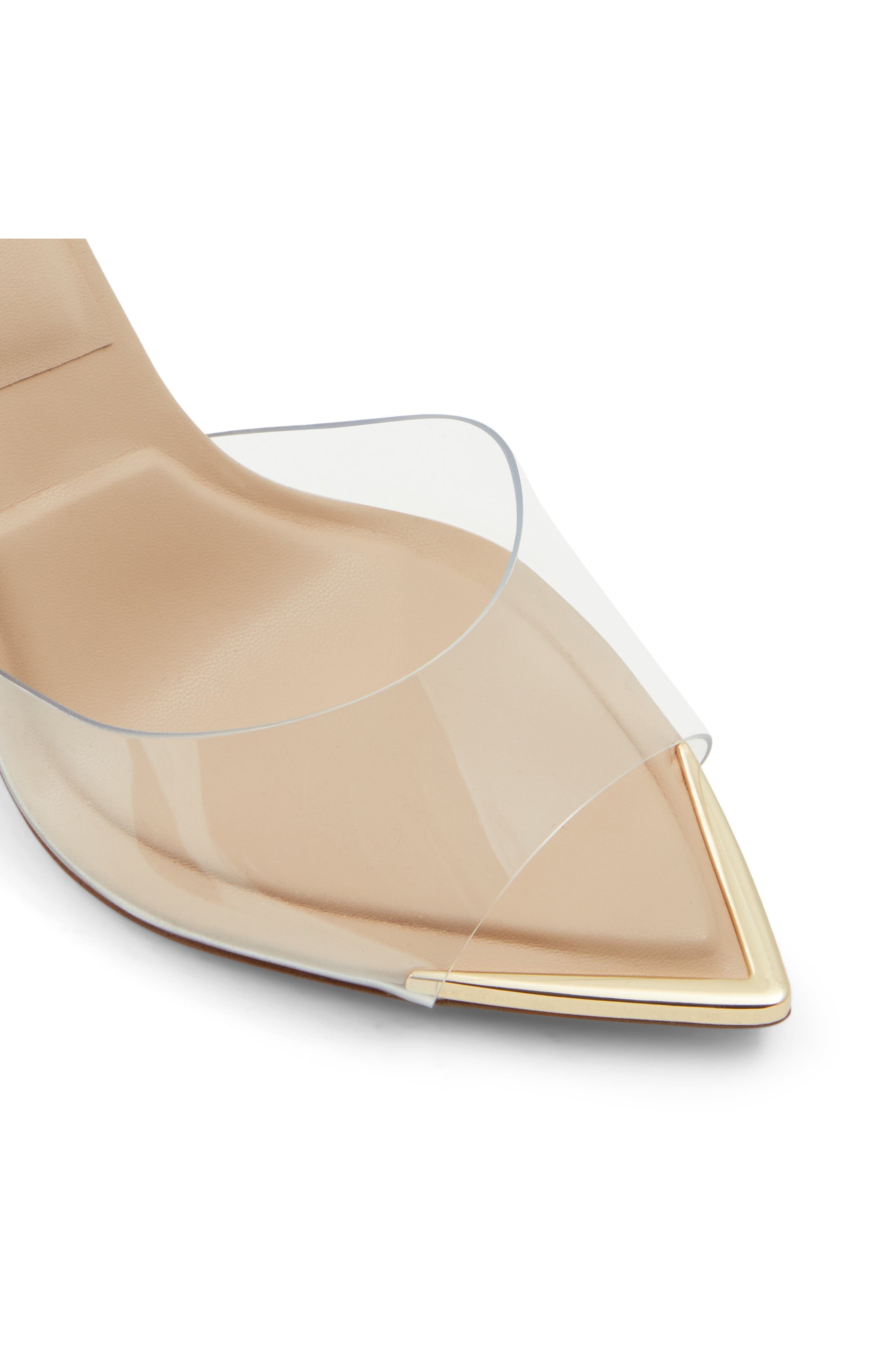 ALDO Annabrilden Pointed Toe Sandal, Alternate, color, Bone