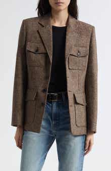 Nili Lotan Fleur Virgin Wool Blend Tweed Jacket