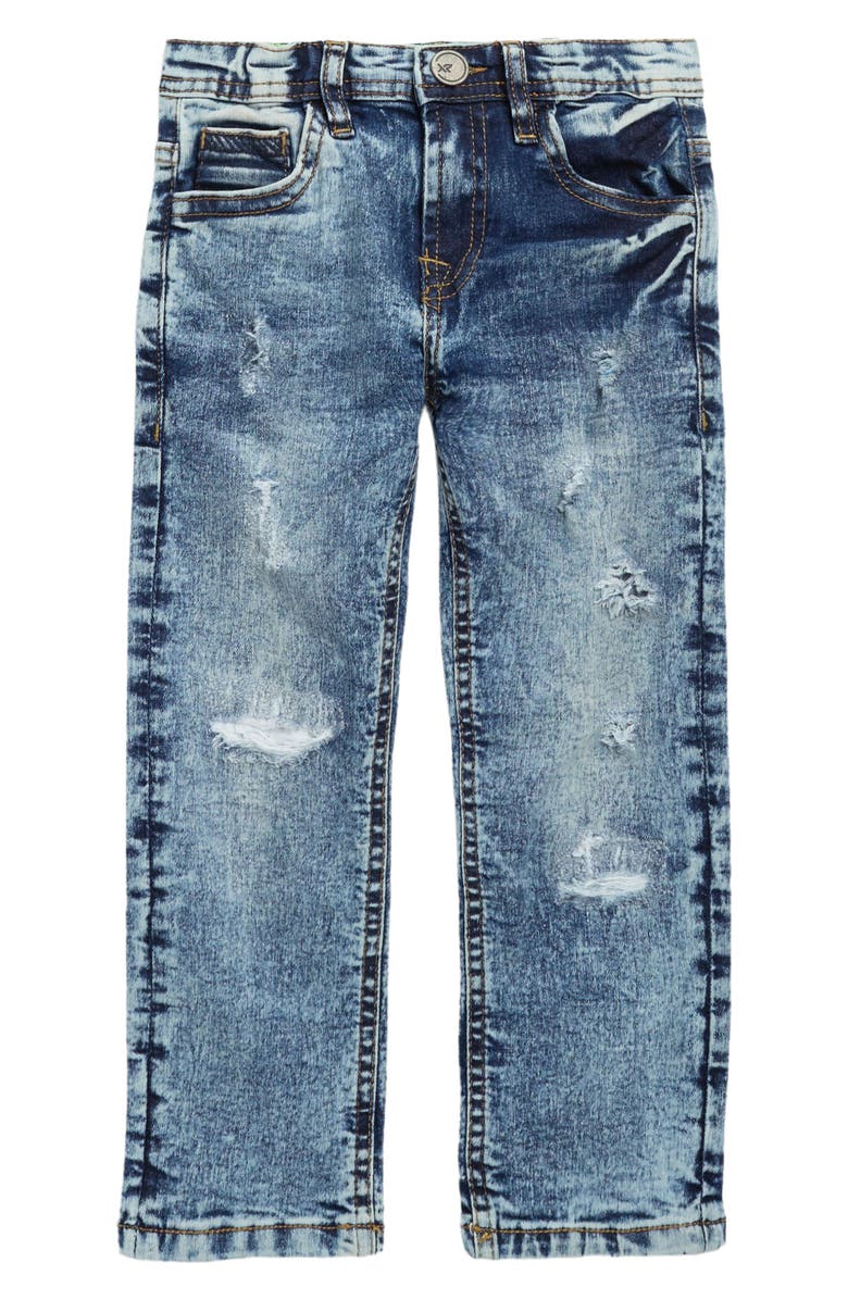 XRAY Kids' Super Flex Acid Wash Distressed Jeans, Main, color, 
