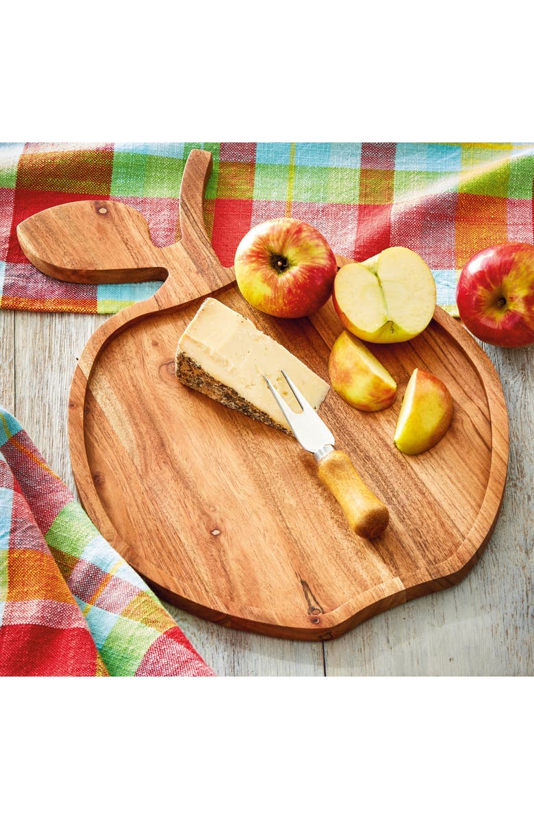 tag Apple Board Natural Acacia Wood Summer, Alternate, color, Brown