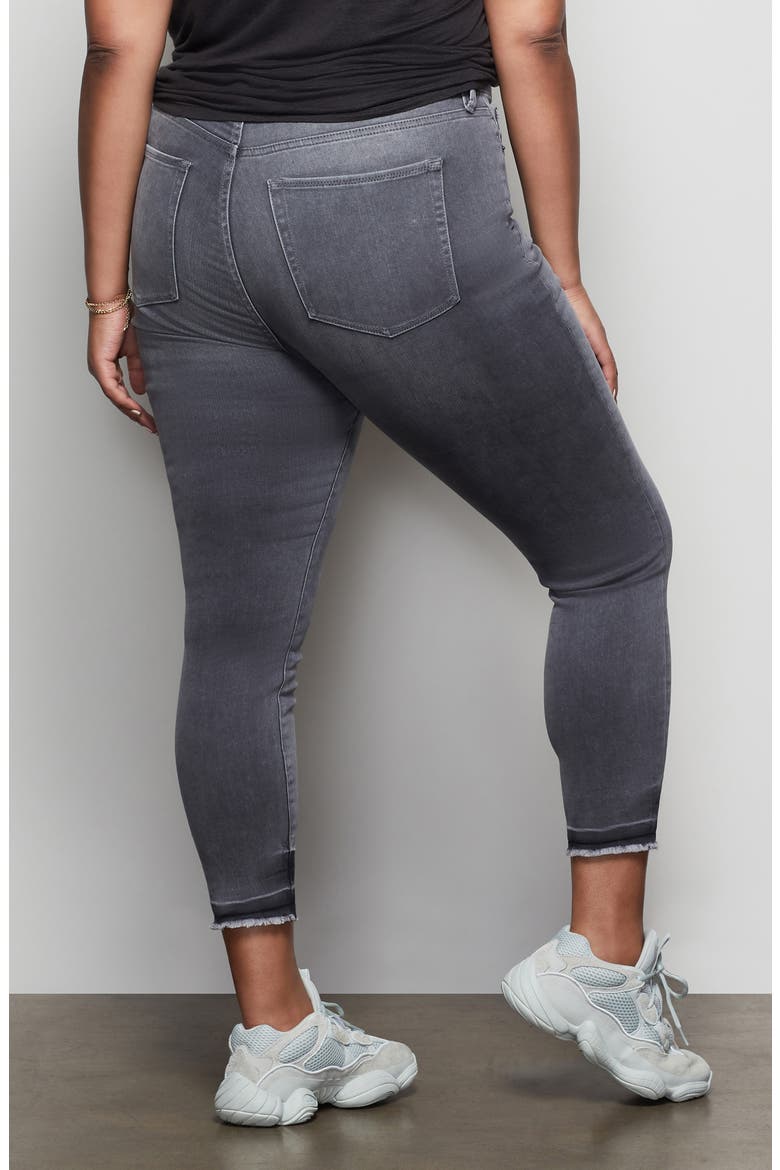 Good Legs Raw Hem Crop Skinny Jeans, Alternate, color, BLACK071