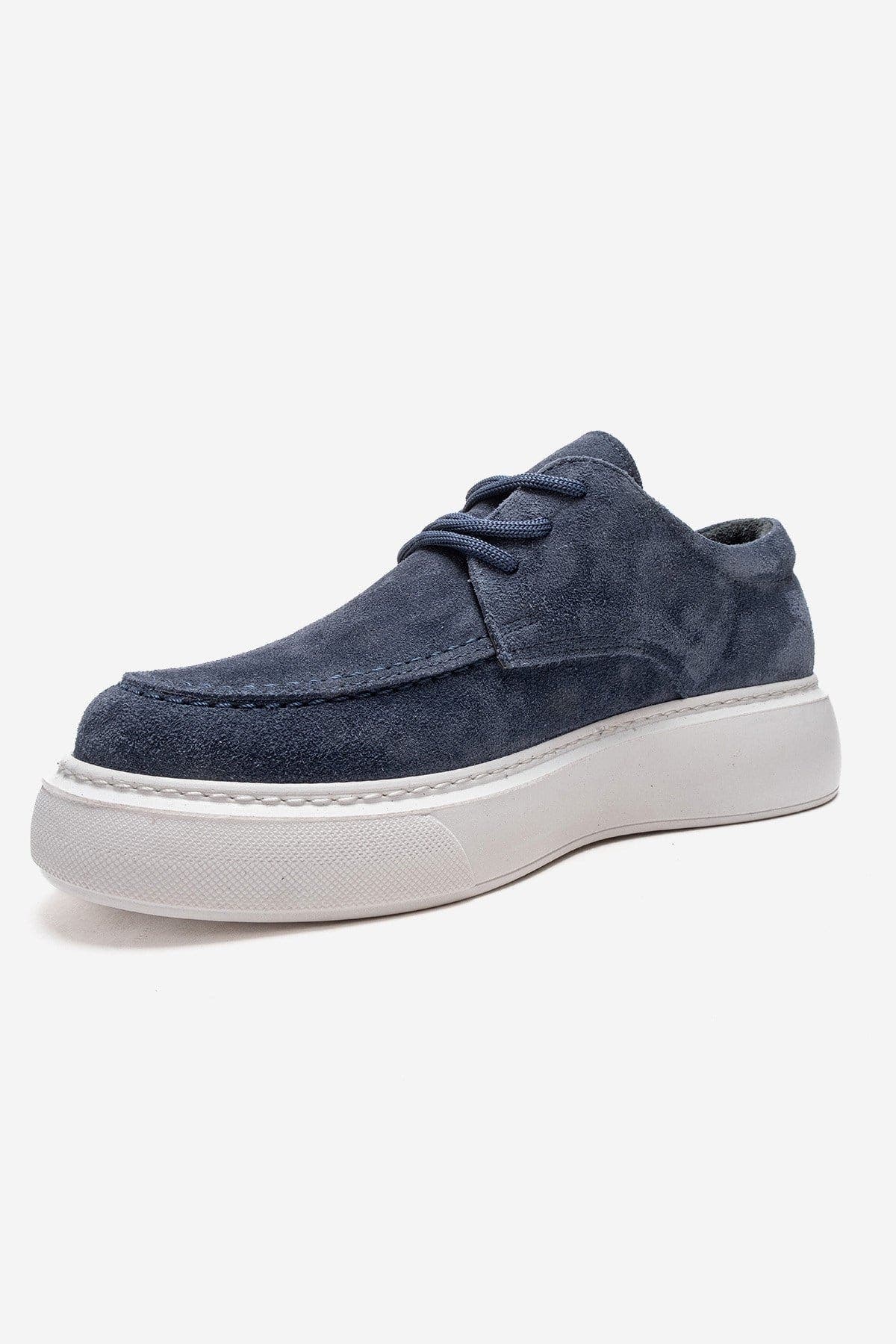 Mareon Leather Lace Up Sneaker, Alternate, color, Blue Suede