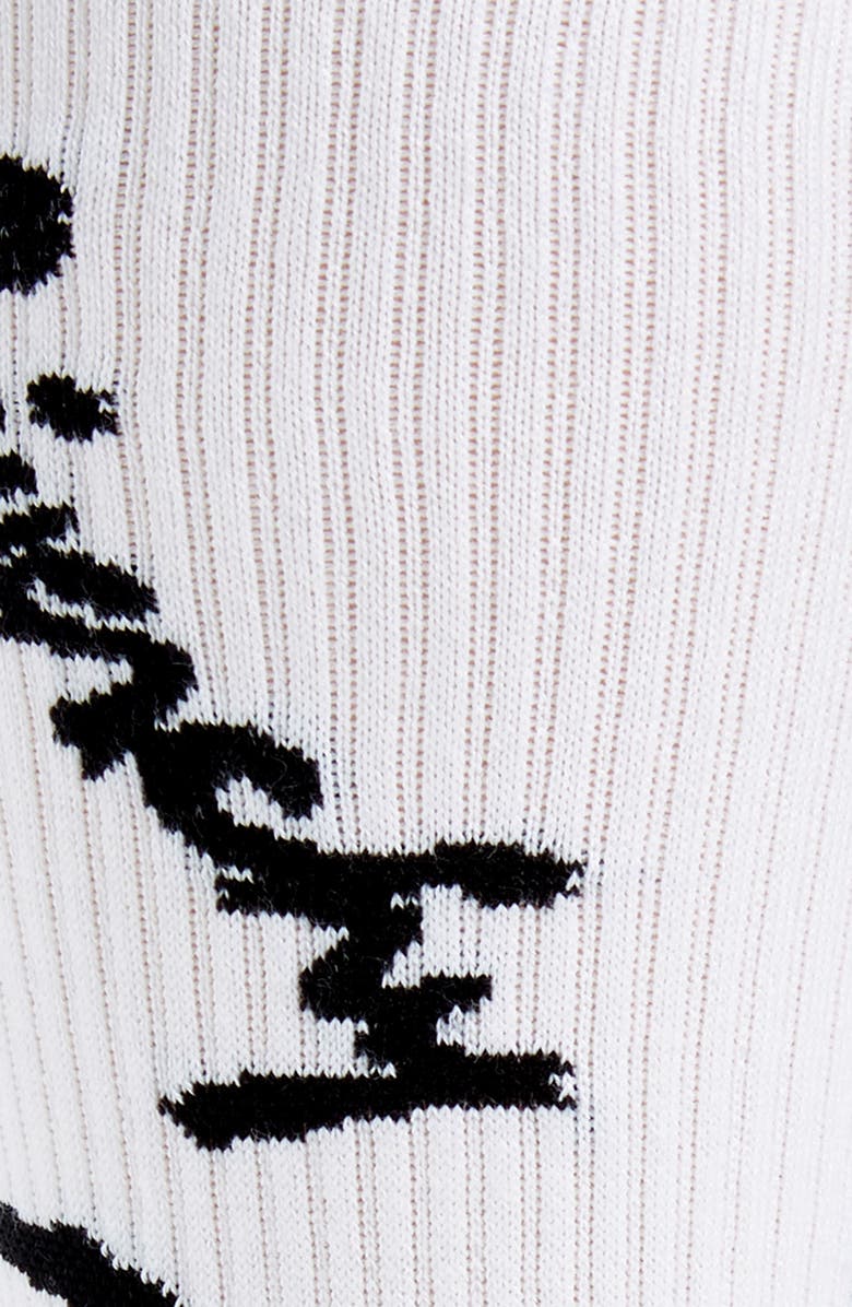 Givenchy Signature Logo Cotton Blend Crew Socks, Alternate, color, 