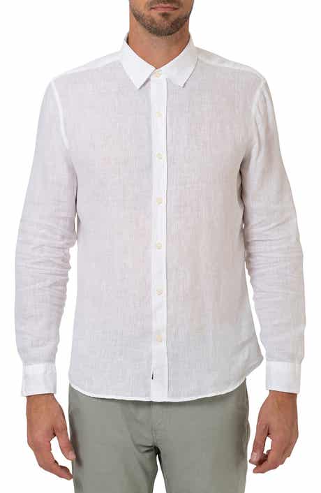 Mavi Jeans Slim Fit Long Sleeve Linen Button-Up Shirt