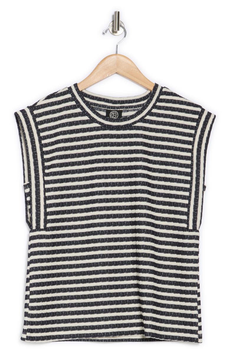 Bobeau Stripe Textured Knit Tank, Alternate, color, 