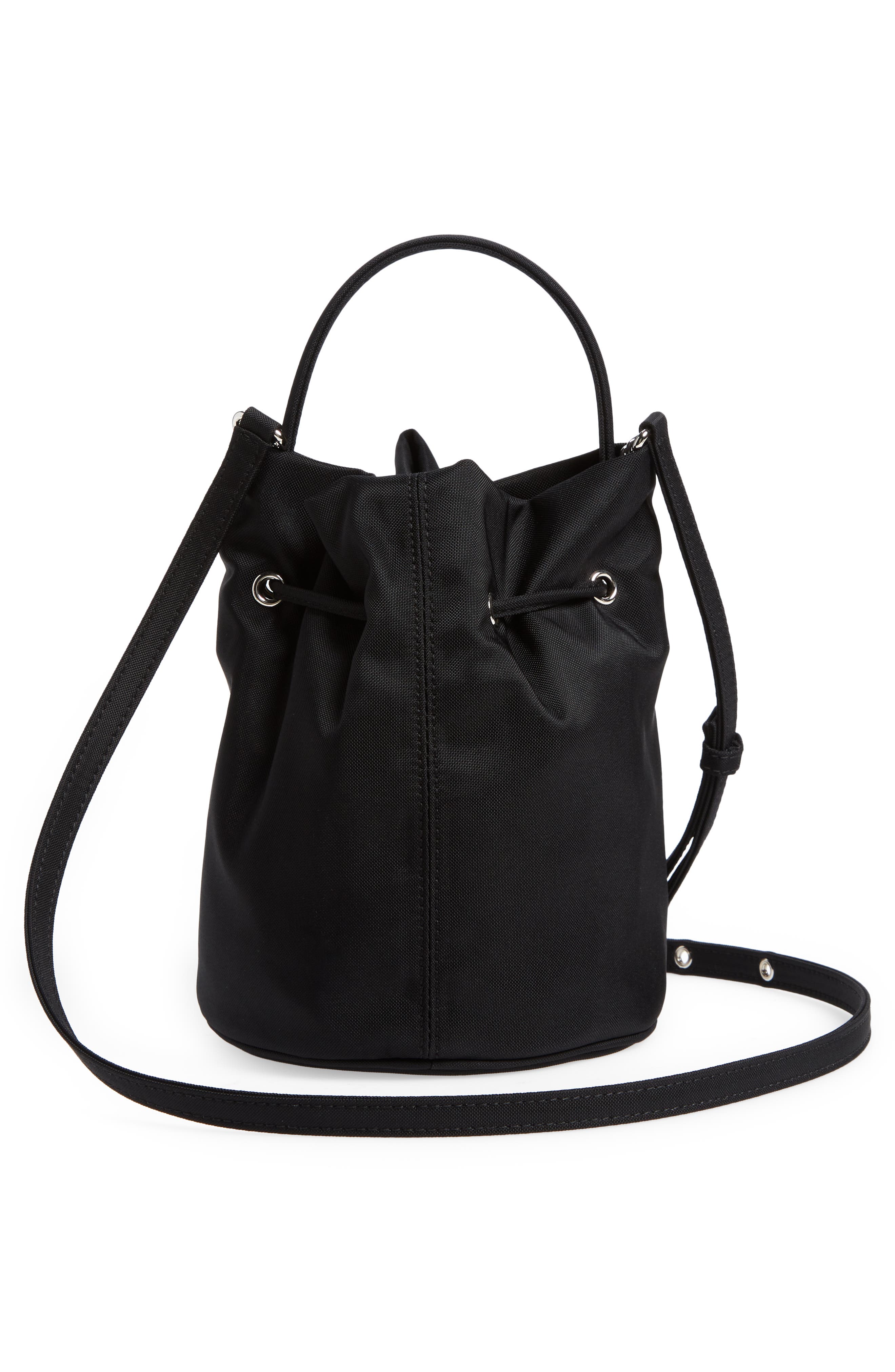 Balenciaga Extra Small Wheel Logo Bucket Bag, Alternate, color, 