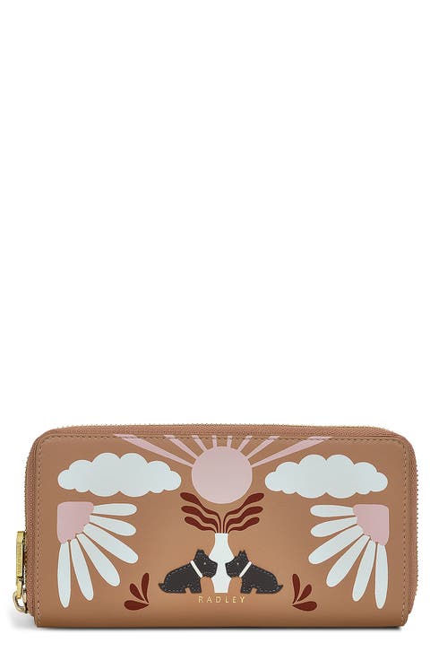 Rising Sun Zip Around Wallet
