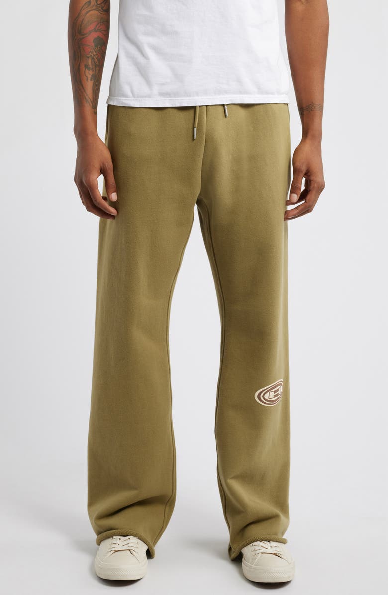 HONOR THE GIFT Raw Hem Logo Sweatpants, Main, color,
