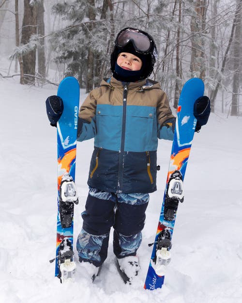 Deux Par Deux Boy Two-piece Teknik Snowsuit In Multi