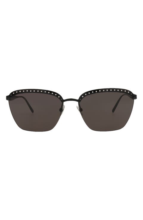 59mm Rectangular Sunglasses