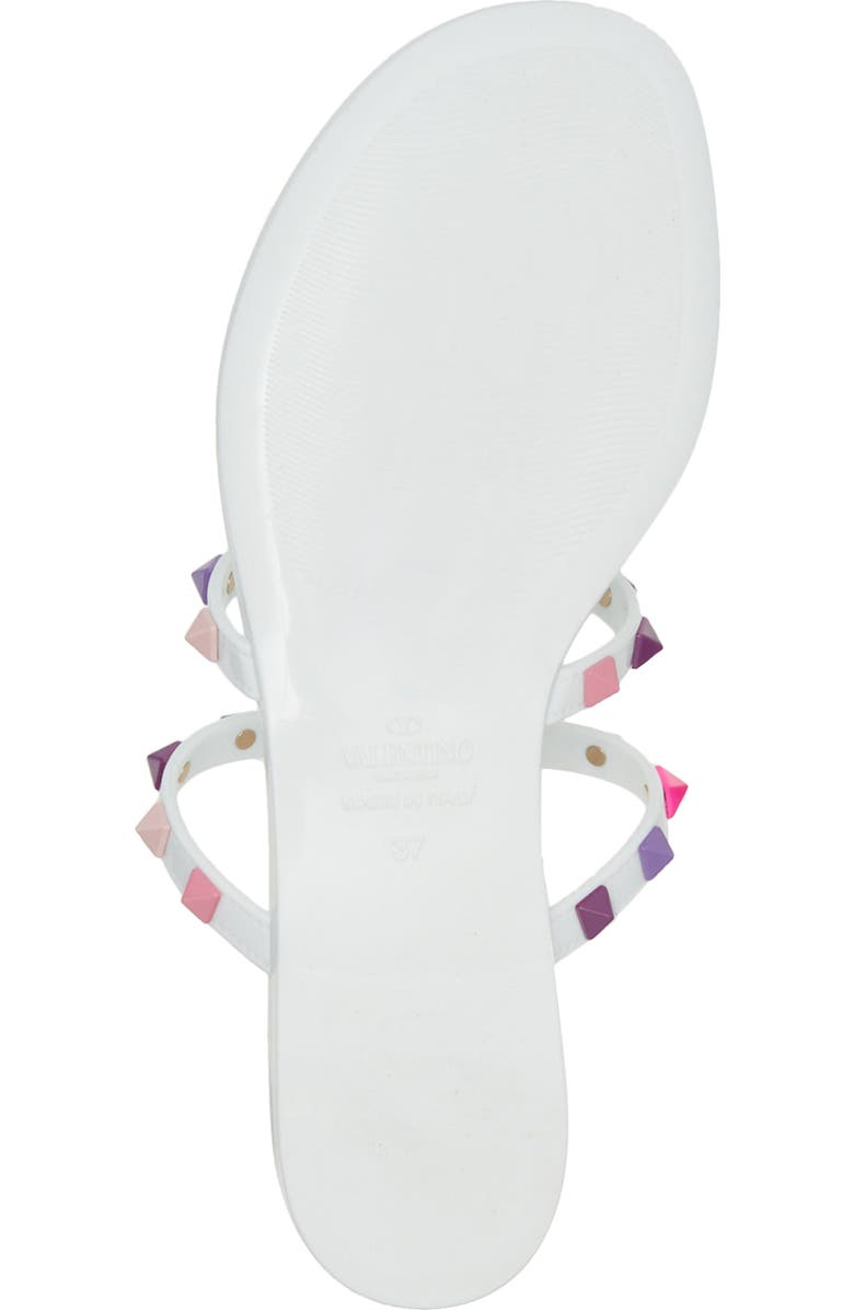 Valentino Garavani Rockstud Jelly Flip Flop, Alternate, color,