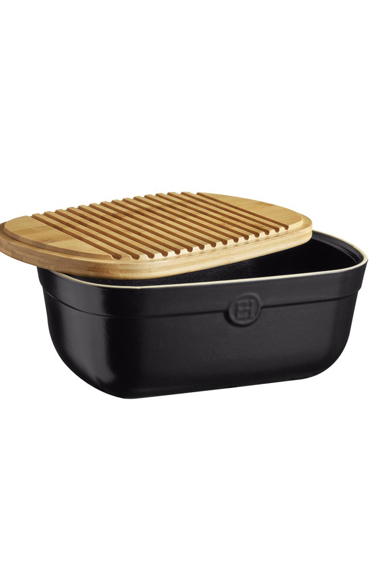 Emile Henry Bread Box, Alternate, color, Truffle