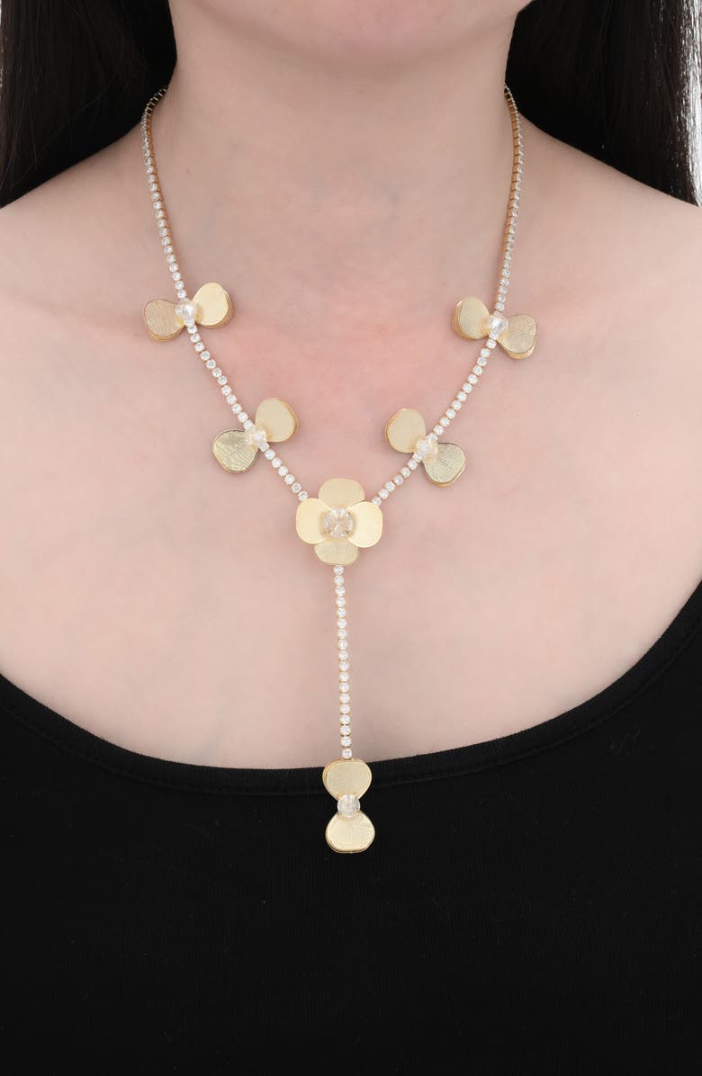 EYE CANDY LOS ANGELES Gabrielle Y-Necklace, Alternate, color, Gold