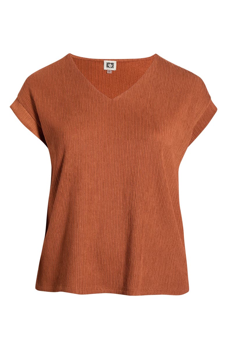 Anne Klein Crinkle Top, Alternate, color, Cedar Spice