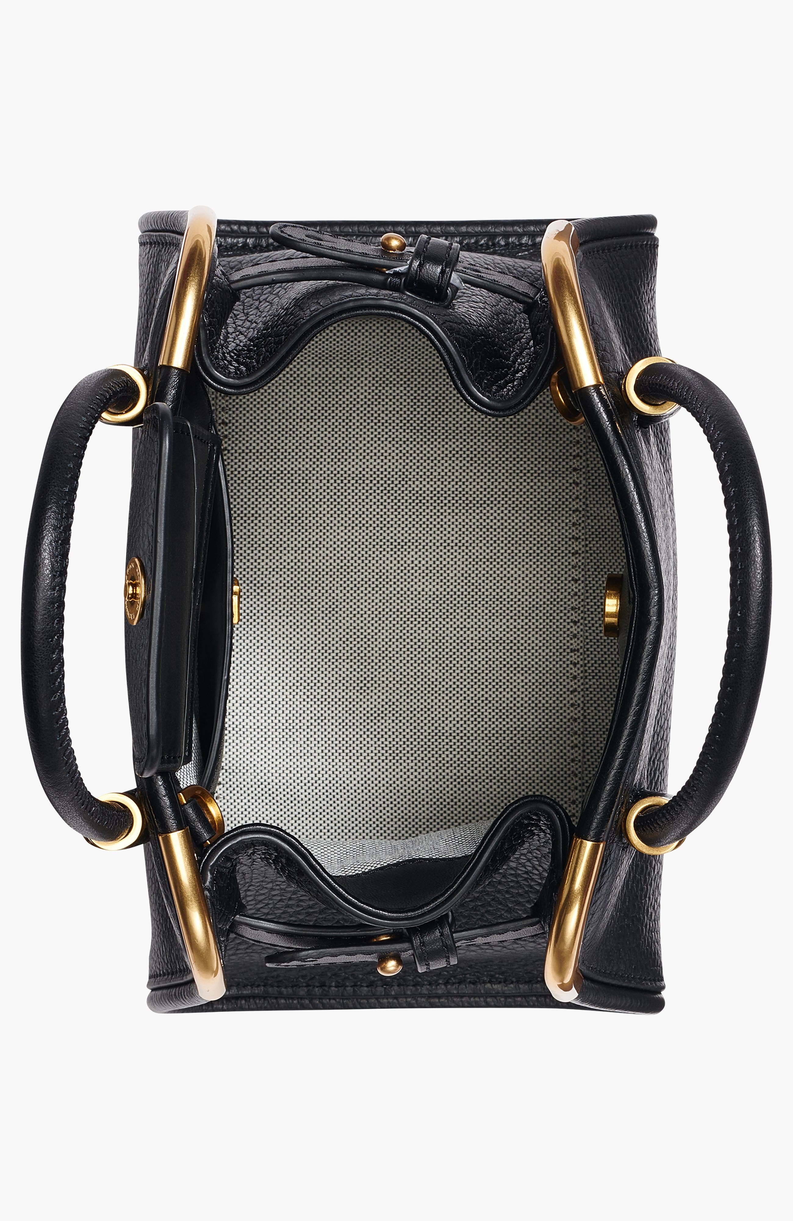 Donna Karan New York Satin Mini Satchel, Alternate, color, Blk/Gold