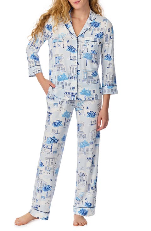 print crop pajamas