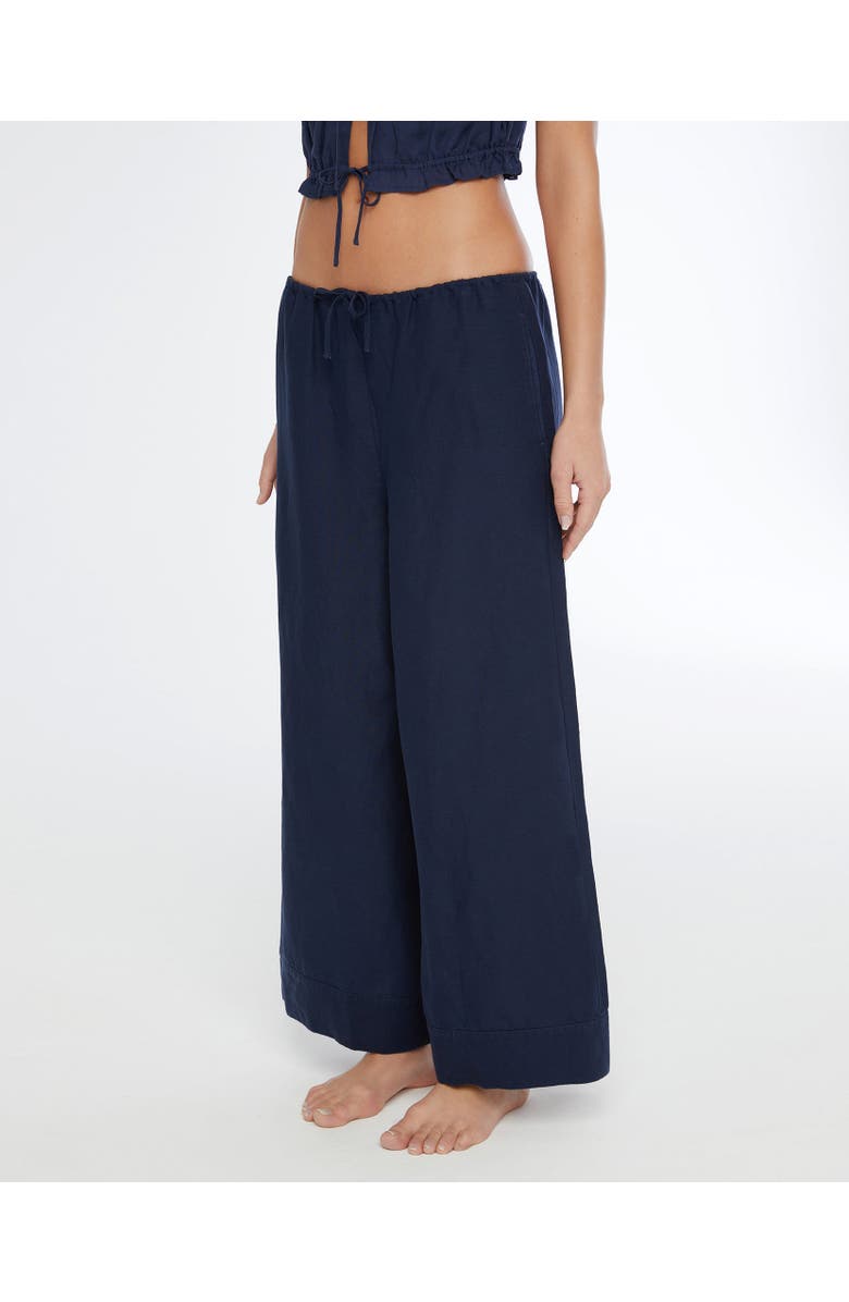 Onia Air Linen Wide Leg Drawstring Pant, Main, color, 