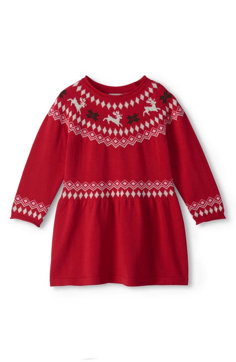 Kids' Reindeer Fair Isle Dress