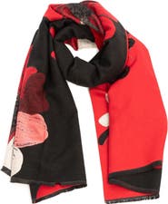 SAACHI Floral Print Reversible Scarf