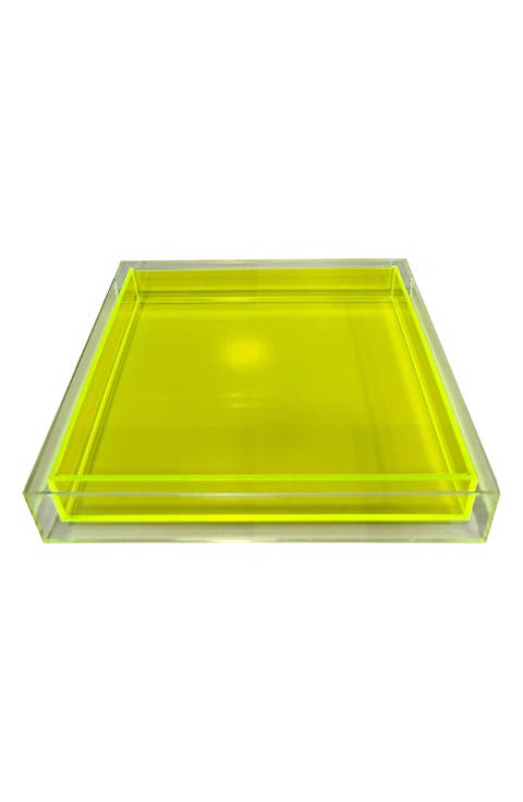 Encased Color Lucite Tray