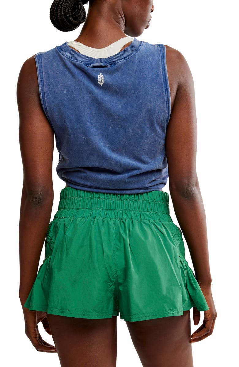 FP Movement by Free People FP Movement Get Your Flirt On Shorts, Alternate, color, Emerald Green