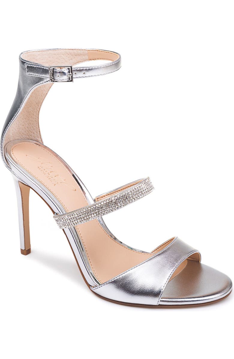 Jewel Badgley Mischka Rihanna II Embellished Stiletto Sandal, Main, color,