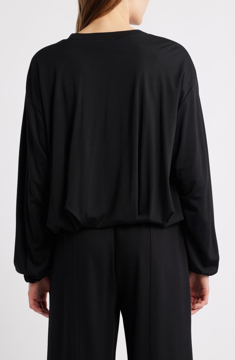 Wit & Wisdom Blouson Knit Top, Alternate, color, Black