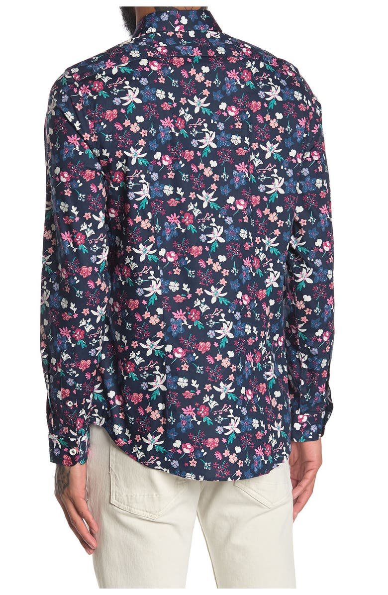 PAISLEY AND GRAY Floral Print Slim Fit Shirt, Alternate, color, 