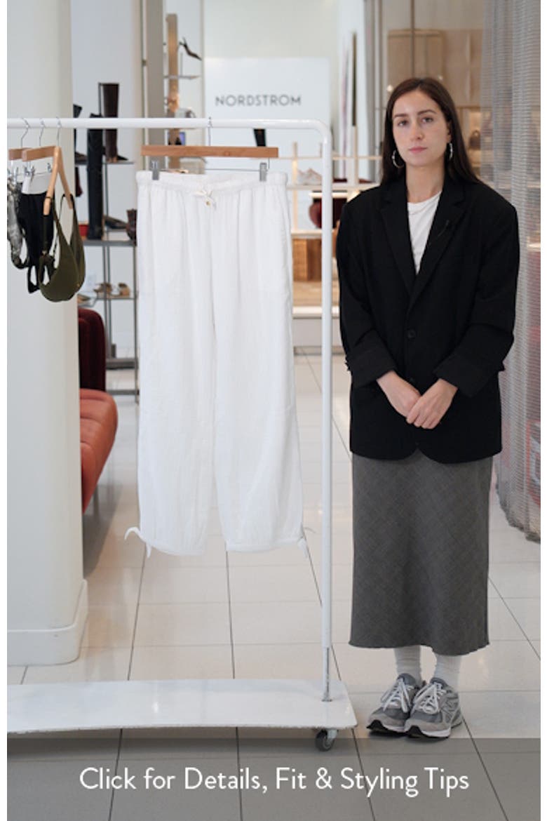 Ankle Tie Double Gauze Cover-Up Pants video