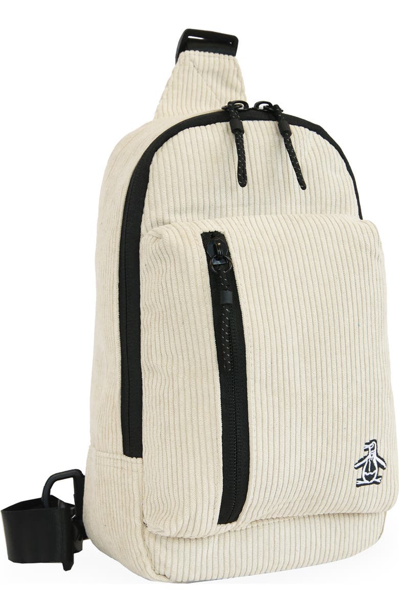 Original Penguin Corduroy Sling Bag, Alternate, color, Birch