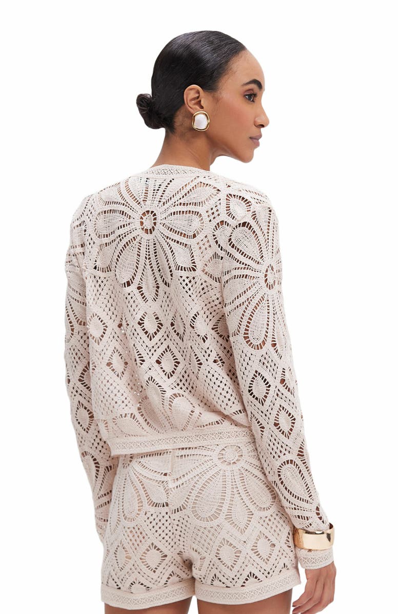 PatBO Flower Crochet Jacket, Alternate, color, 