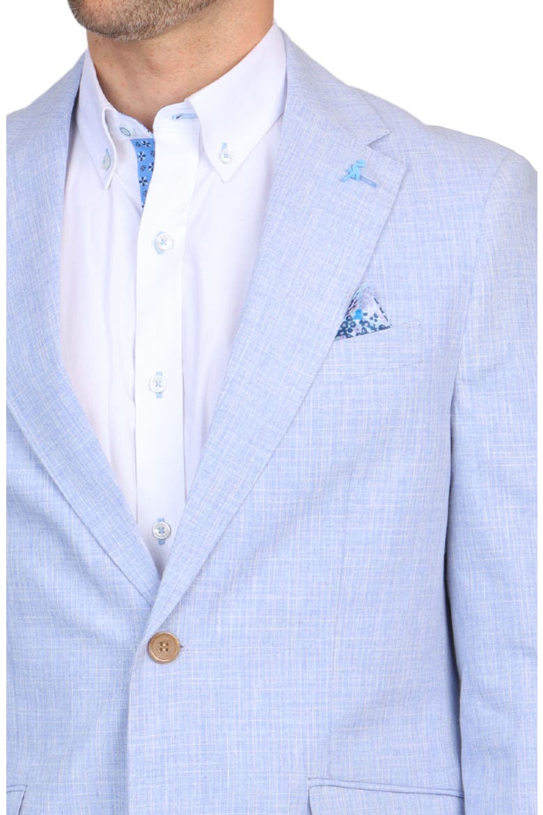 Broken Check Sport Coat, Alternate, color, BLUE