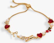 Alex and Ani 'There Cannoli Be You' Bow & Heart Adjustable Bolo Bracelet