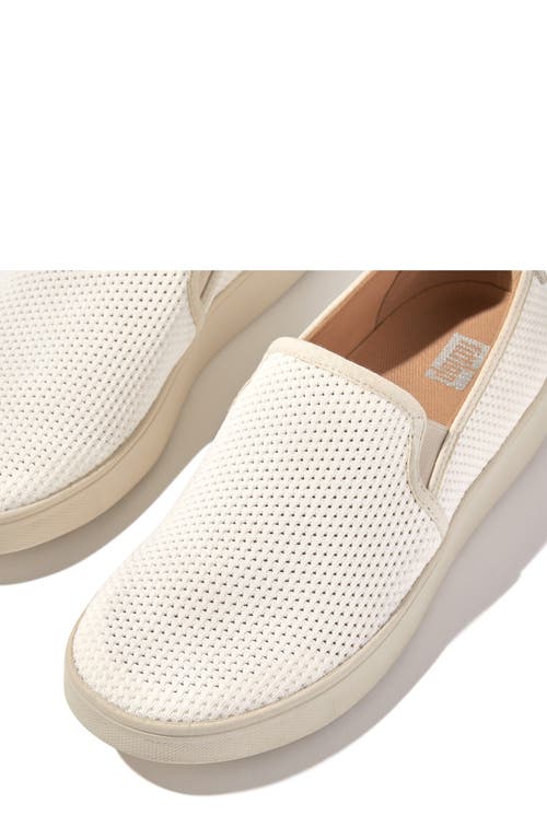 Fitflop Rally Open Knit Slip-on Sneaker In Urban White