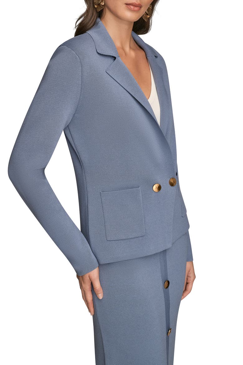 Double Breasted Sweater Blazer, Alternate, color, TEMPEST