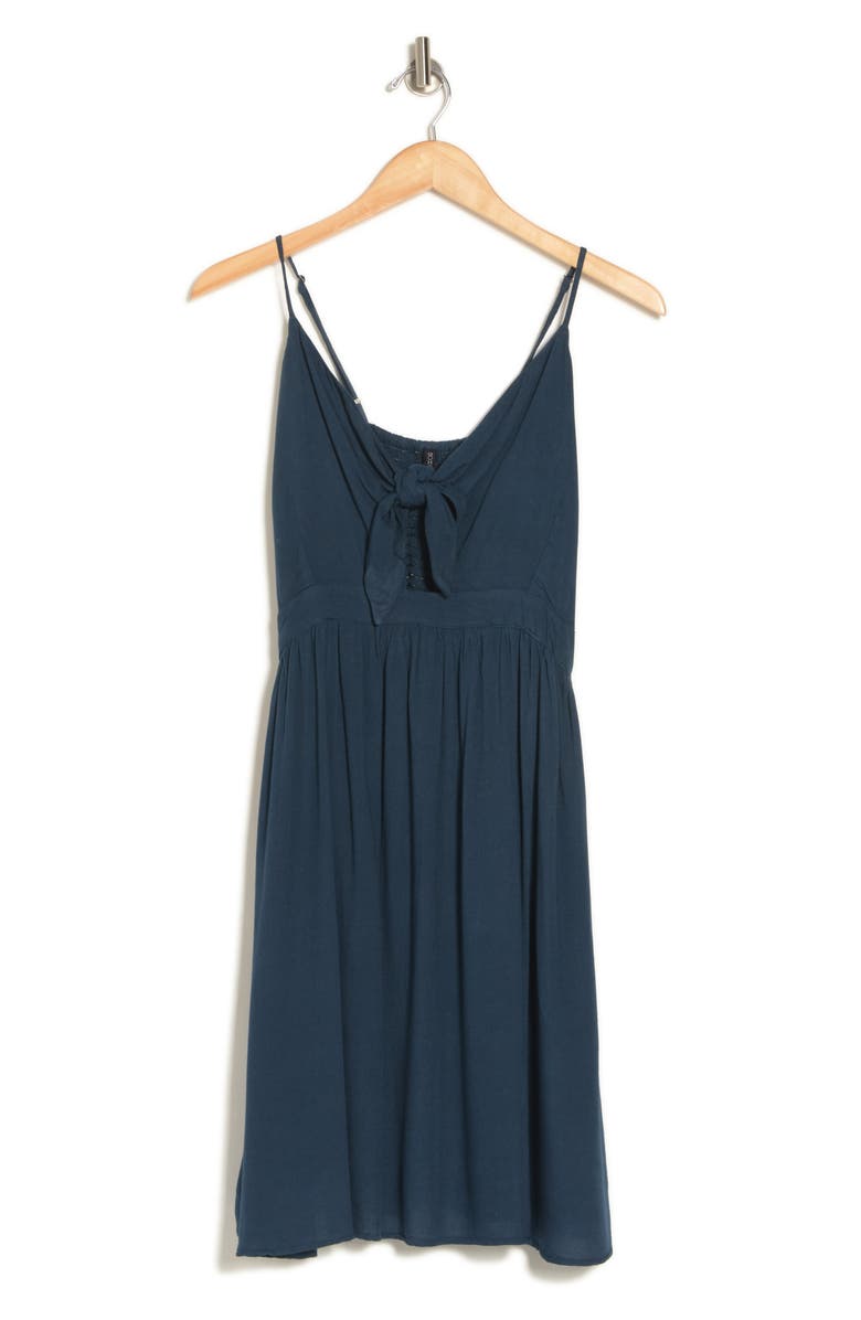 BOHO ME Front Tie Keyhole Cover-Up Dress, Alternate, color, 