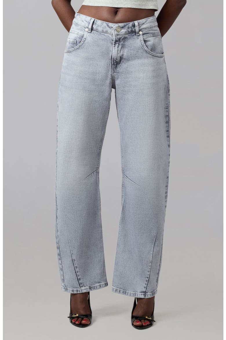 Lennox High Rise Barrel Jeans, Main, color, MONOCHROME