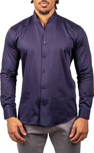 Maceoo Ceremony Prince Cotton Button-Up Shirt