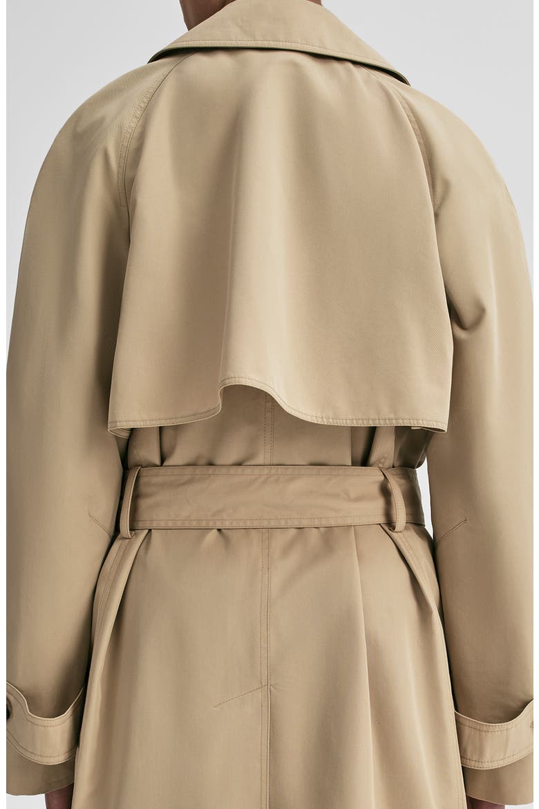 Asher Cotton Blend Trench Coat, Alternate, color, BEIGE