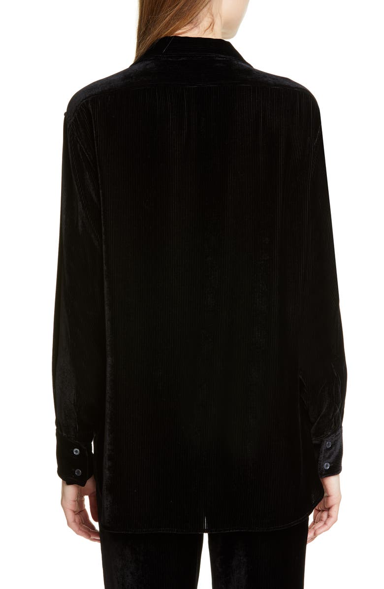 Sies Marjan Sander Silk & Cotton Fluid Corduroy Shirt, Alternate, color,