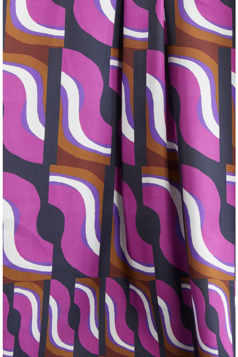 '70s Block Print Dolman Sleeve Satin Top, Alternate, color, DEEP PURPLE/ NAVY MULTI
