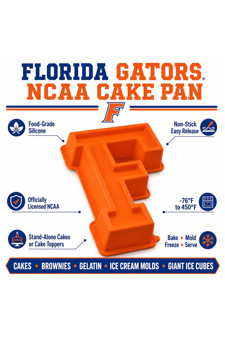 Florida Gators Orange Cake Pan, Alternate, color, Orange