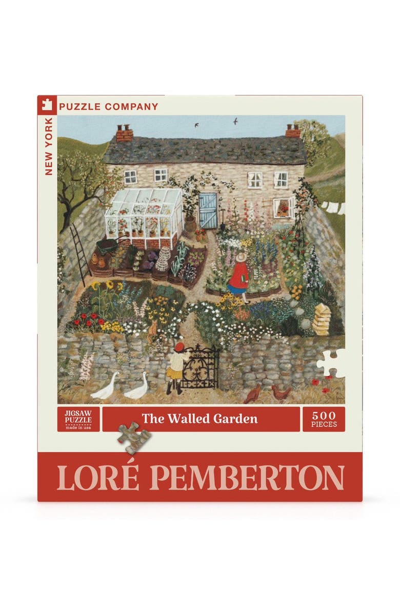 NEW YORK PUZZLE COMPANY The Walled Garden 500 Piece Puzzle, Main, color, NO COLOR