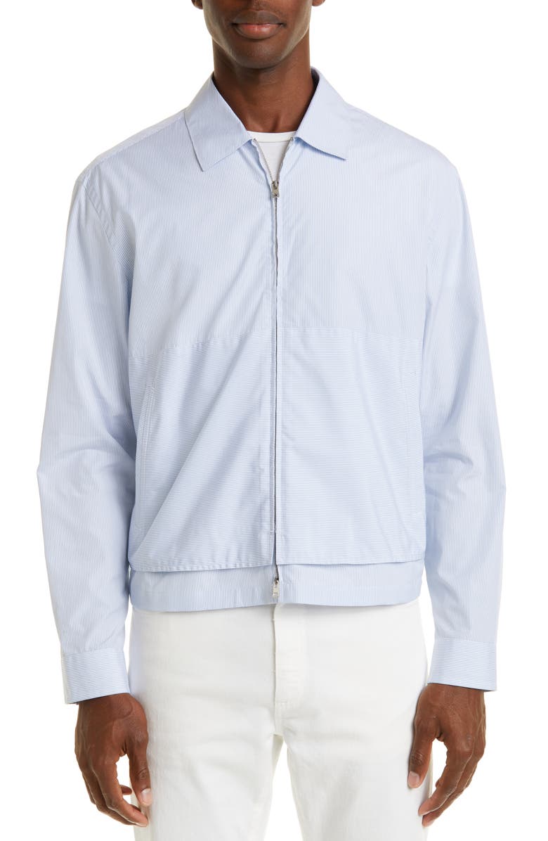 ZEGNA Trofeo Microstripe Comfort Fit Overshirt, Main, color,