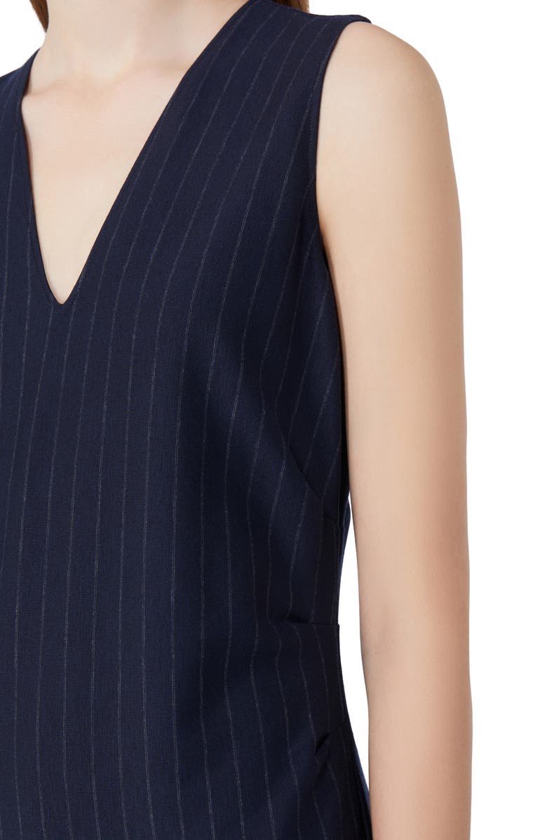 MM by Max Mara Newport Stripe Sleeveless Dress, Alternate, color, Midnight Blue