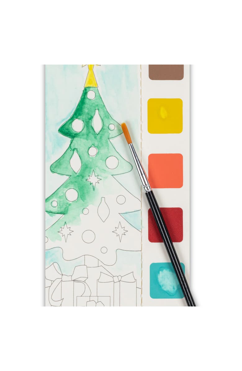 Brea Reese Watercolor Bookmark Pad Holiday Cheer, Alternate, color, Multicolored