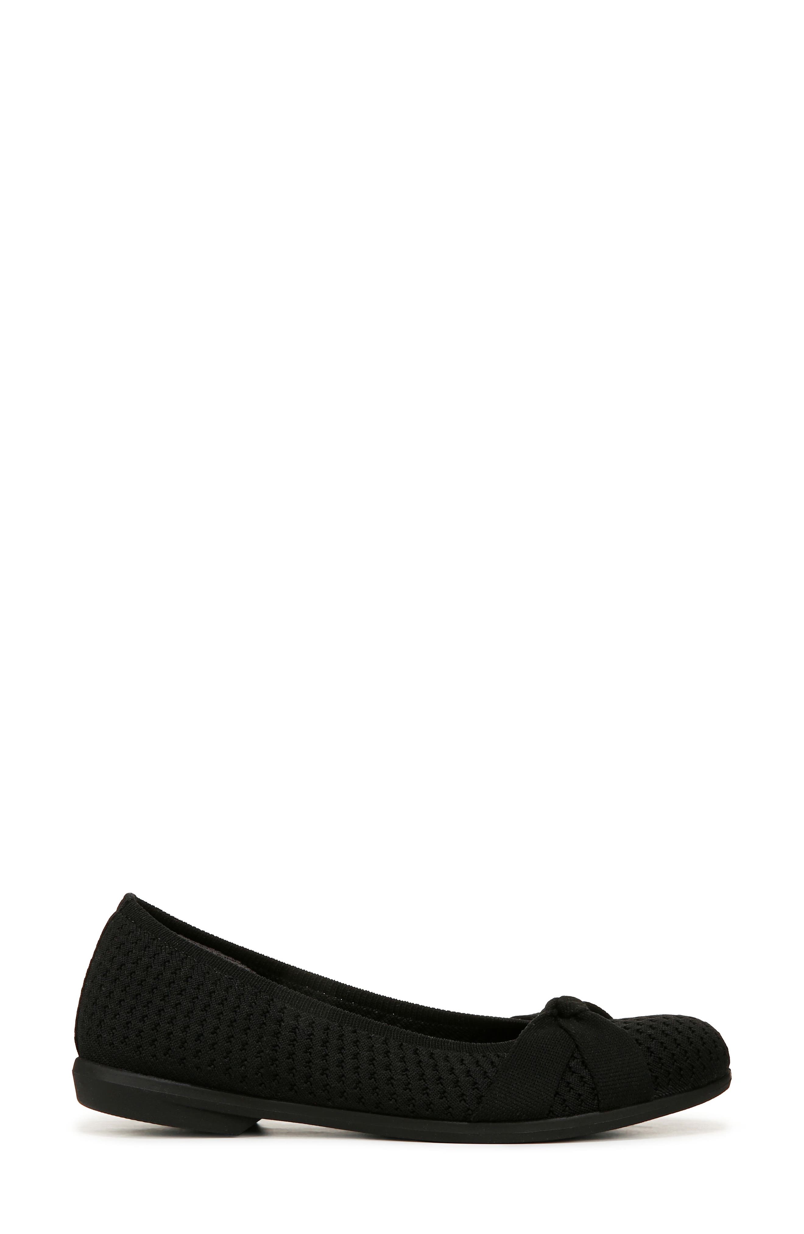 LifeStride Kissed Knit Ballet Flat, Alternate, color, Black