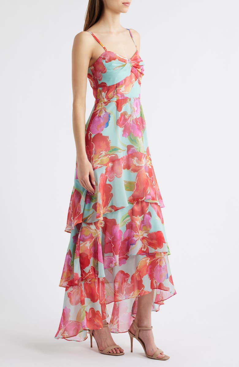Hutch Kennedi Floral Print Tiered Maxi Dress, Alternate, color, 